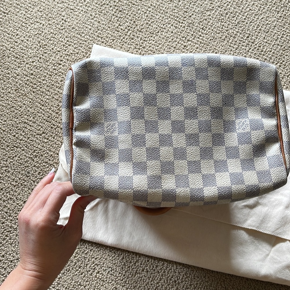 Louis Vuitton Authentic Damier Azur Speedy 25 - Picture 10 of 16